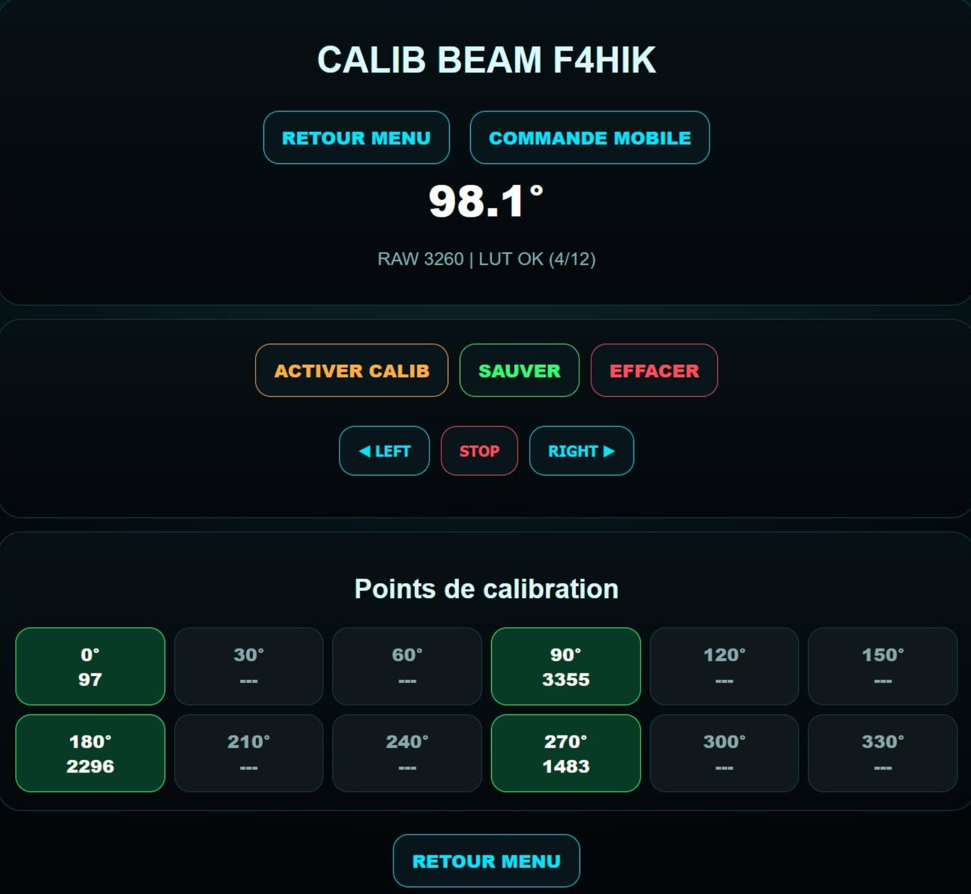 Calibration mobile